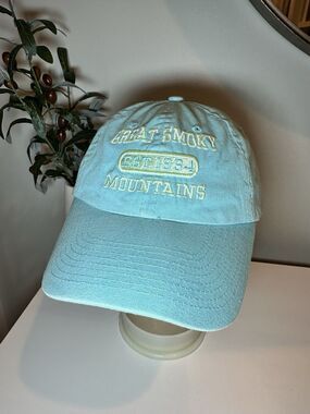 American Needle Great Smoky Mountains National Park Hat Light Blue Adjustable